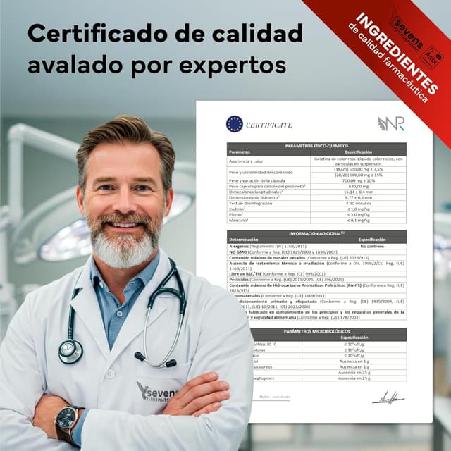 Thumbnail 7 de Astaxantina Astapure® con Coenzima Q10 y Aceite 🌿 60 Perlas