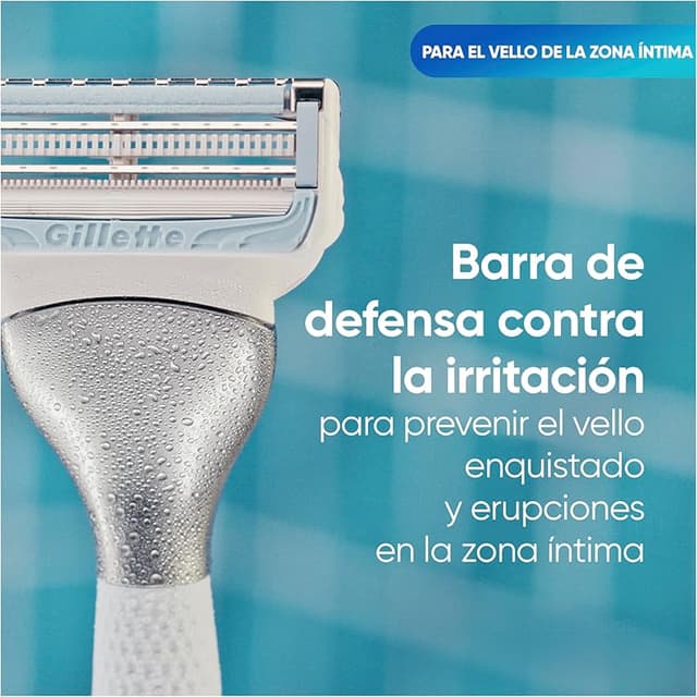 Detalle de Gillette Venus Satin Care 10 recambios para zona íntima 🪒