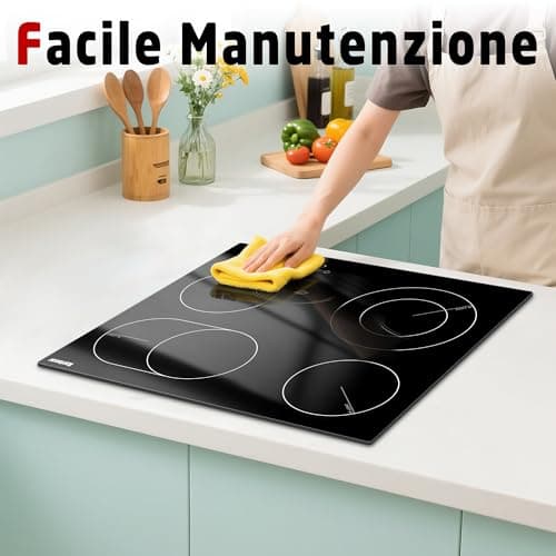 Thumbnail 6 de Karinear placa vitrocerámica encastrable de 4 fuegos (60 cm) con temporizador y 6600 W