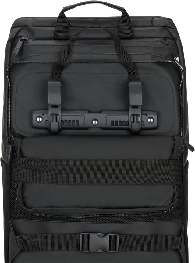 Detalle 2 de OAK25 Sacoche vélo 2 en 1 noir (sac à dos + fixation porte-bagages) 17 L, réfléchissant et hydrofuge