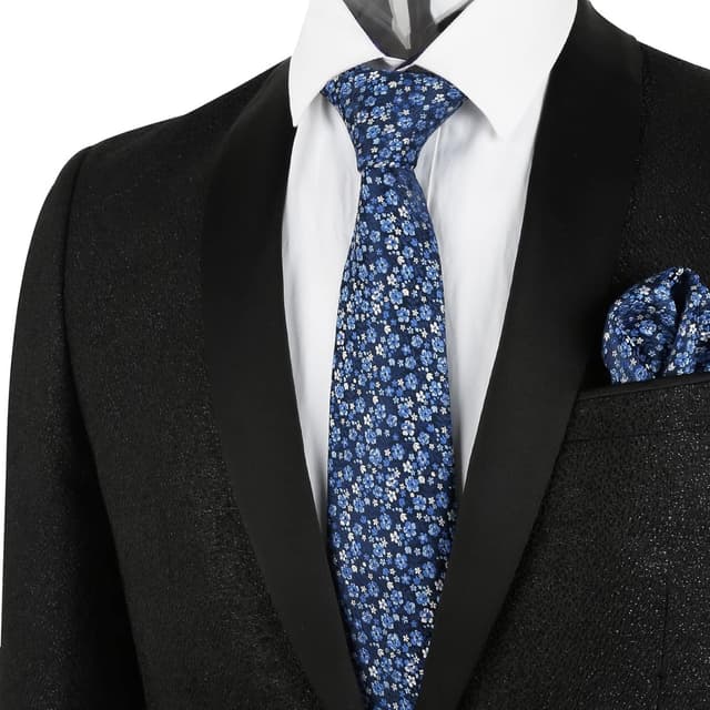 Detalle de Floral wedding tie set 8cm