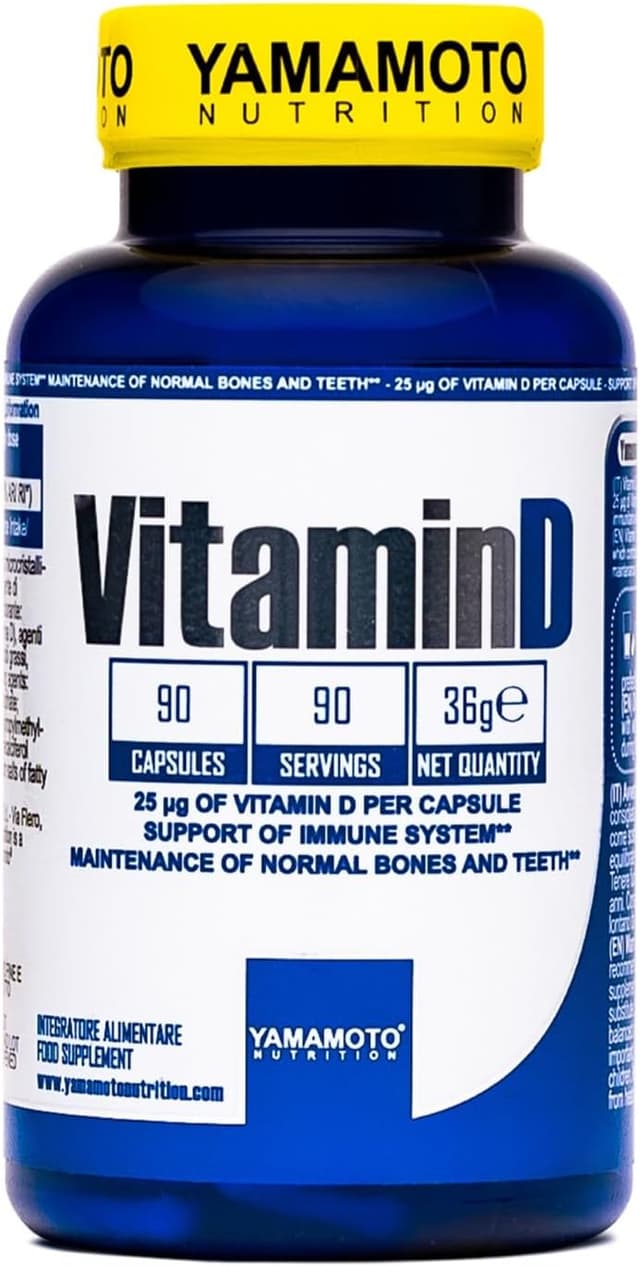 Detalle de YAMAMOTO Nutrition Vitamin D 90 capsule – integratore con vitamina D da 25 mcg per capsula