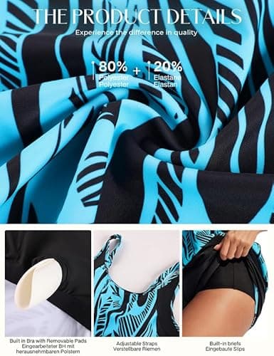 Thumbnail 3 de Hanna Nikole Tankini Set with Built-in Bra