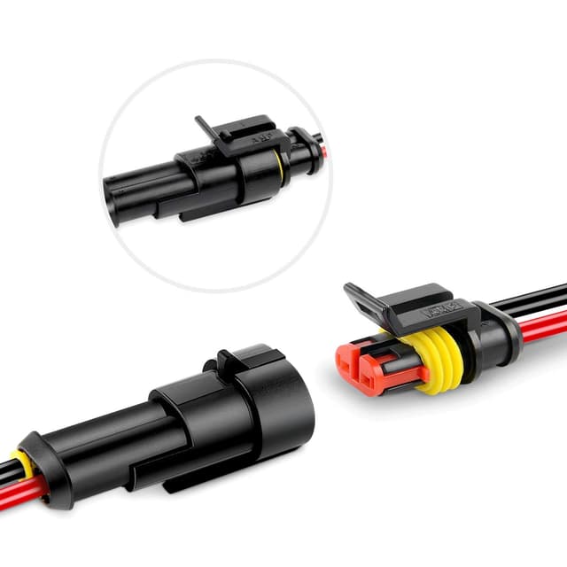 Thumbnail 4 de Nilight 50020R 2‑Pin Waterproof Connector 16AWG