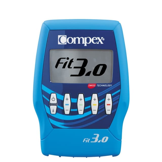 Detalle de Compex FIT3.0 electroestimulador con 20 programas