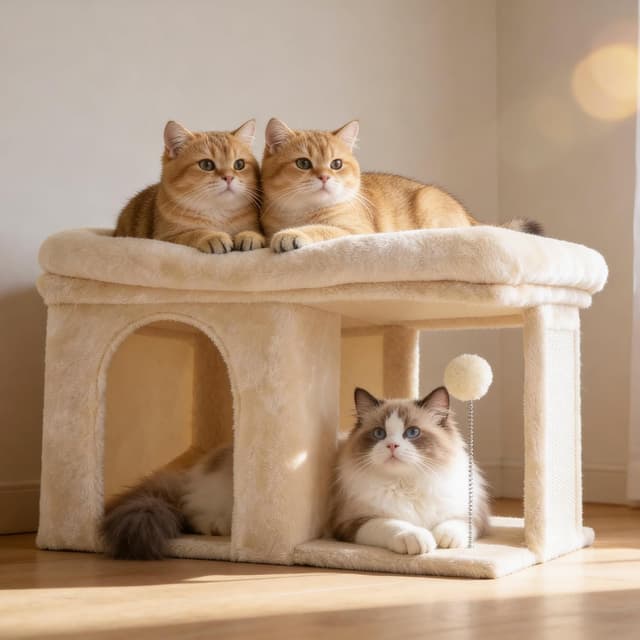 Thumbnail 1 de Heybly Kratzbaum 35 cm Vielseitiger Katzenbaum