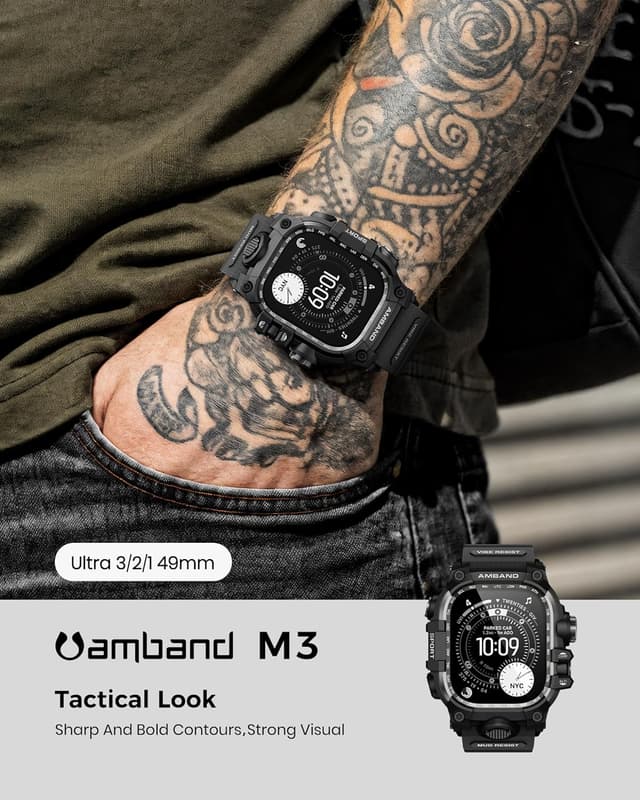 Detalle de amBand Rugged Case for Apple Watch Ultra 49mm