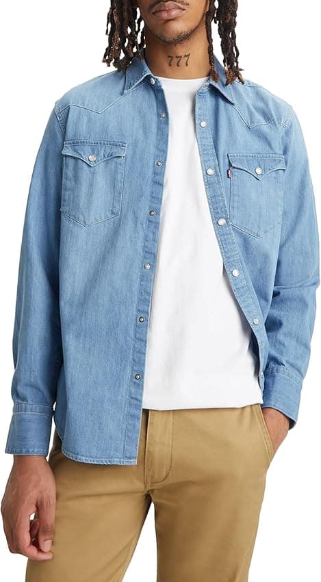 Detalle de Levi's Barstow Western Camisa hombre L