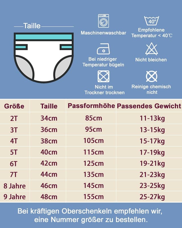 Detalle de FLYISH DIRECT Töpfchen Trainingshose 5T – Kinder-Unterwäsche zum Töpfchentraining