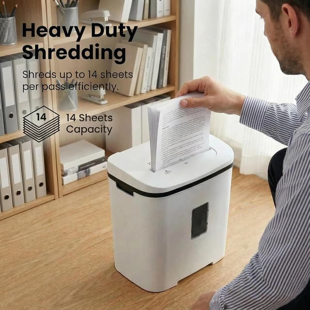 Detalle 2 de Fonirvanic Tritacarte distruggi documenti 14 fogli