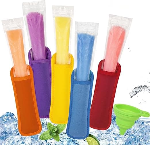 Imagen de 100 Piezas Bolsas para Helados con Sujetadores y Embudo en OfertitasTOP