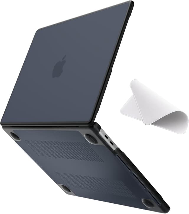 Detalle de eleger bruchsichere Hülle für MacBook Pro 13 Zoll (M1/M2) – mattschwarzes TPU & Hart-PC Case