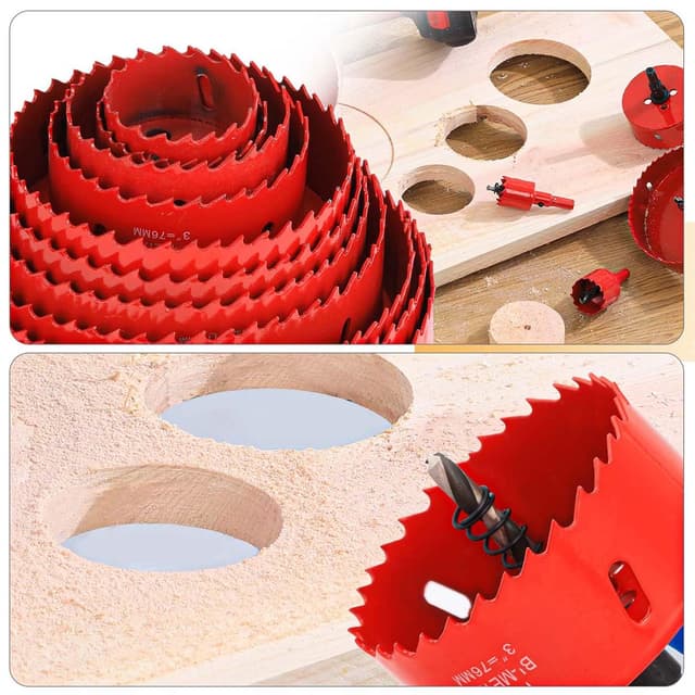 Detalle 1 de GARHWAL 68mm Bi-Metal Hole Saw Set for Wood, Metal & Wall Work