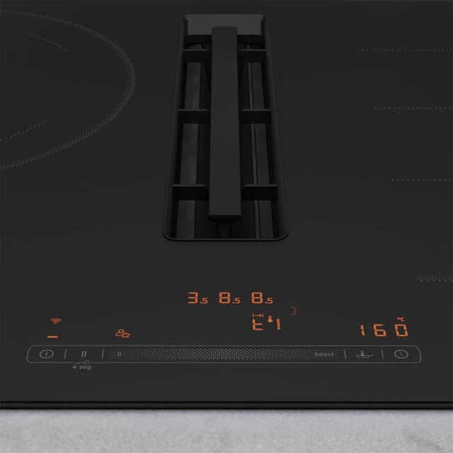 Detalle de Balay 3EBC989MH placa inducción 80 cm con extractor integrado 🍽