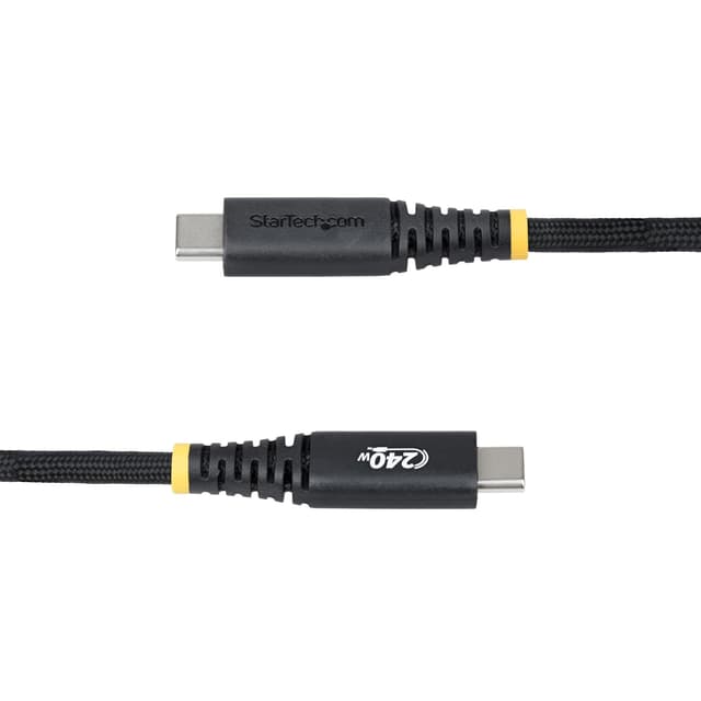 Detalle de StarTech.com 10ft (3m) USB-C Charging Cable with Side Screw Locking, 240W (5A) PD EPR, USB-IF Certified
