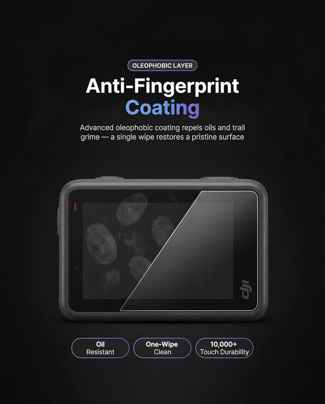 Thumbnail 6 de iDaPro Displayschutz für DJI Osmo Action 6: Hartglas (9H) inkl. Objektivschutz & Schutz für Sub-Bildschirm (2+2+2-teilig)