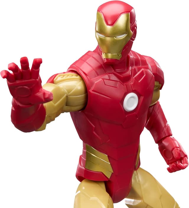 Detalle 2 de Marvel Avengers Titan Series Iron Man 29.2cm (11.5 inch) Action Figure (Red) – poseable super-hero toy for ages 4+