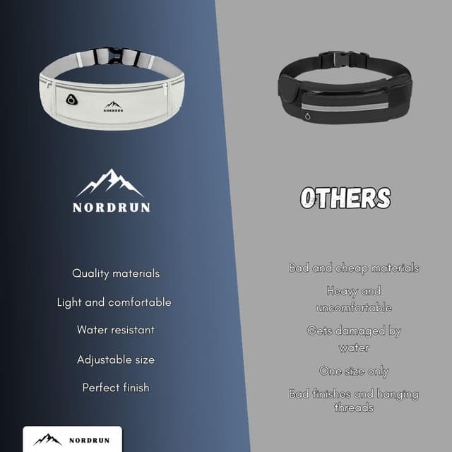 Thumbnail 5 de Nordrun Ceinture Running Ajustable 69–110 cm
