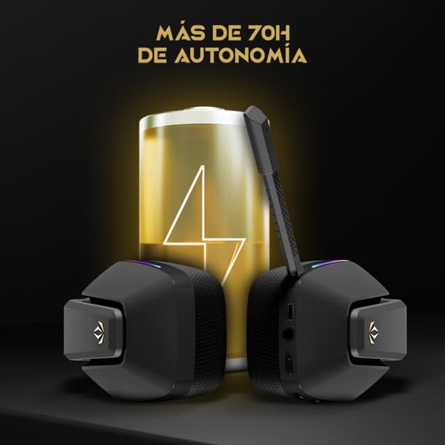 Detalle de forgeon Captain RGB Auriculares gaming 70h