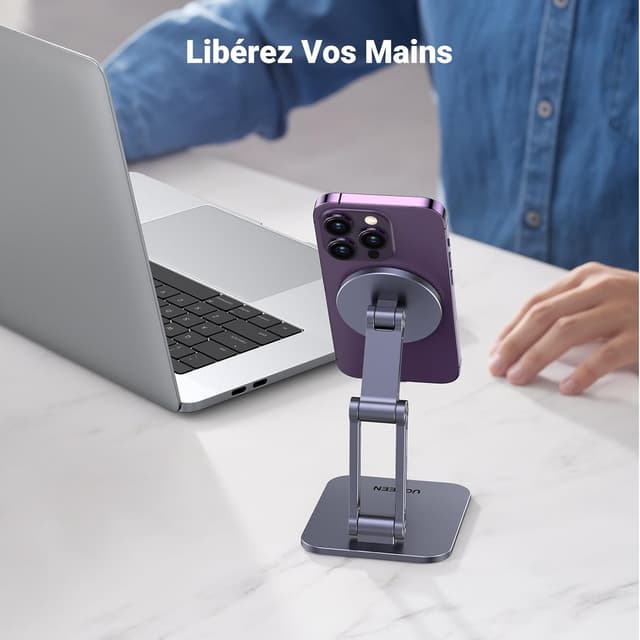 Thumbnail 6 de UGREEN Support téléphone magnétique bureau