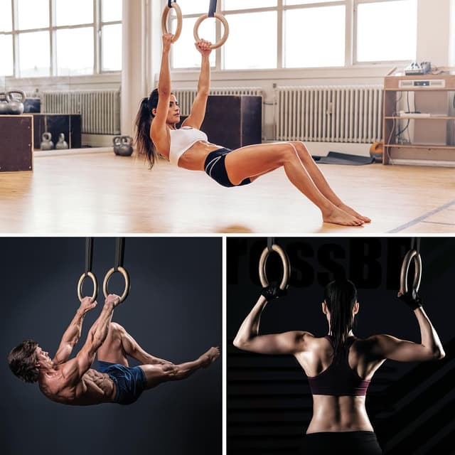 Thumbnail 6 de ALPIDEX Anelli Ginnastica in Legno 28 mm