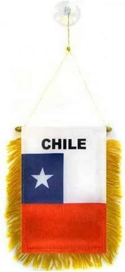 Detalle de AZ FLAG Wimpel Ägypten mit goldenen Fransen und Befestigung fürs Auto (15 × 10 cm)