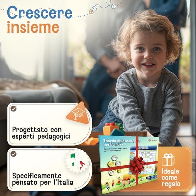 Detalle 2 de LIKARTO Tabella delle ricompense per bambini con 280 magneti e agenda dei compiti Montessori