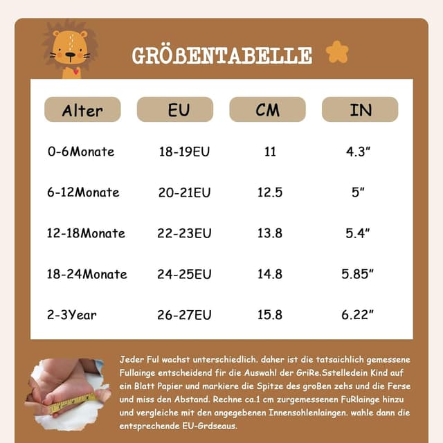 Thumbnail 5 de IceUnicorn Krabbelschuhe Baby Lauflernschuhe