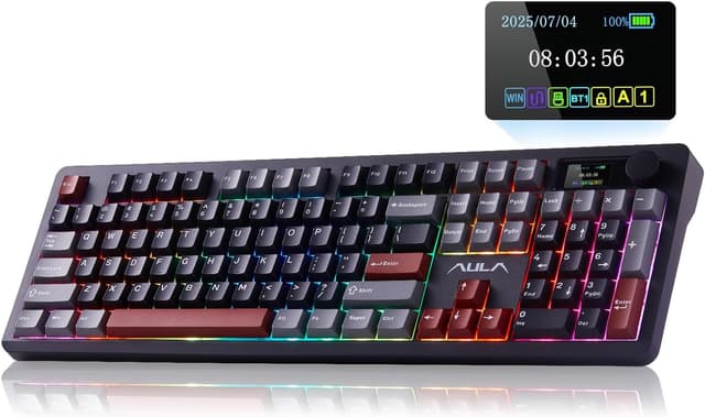 Imagen de AULA F106 PRO Mechanical Keyboard with Knob en OfertitasTOP