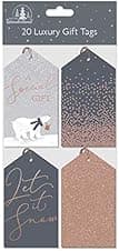 Imagen de Luxury Christmas Gift Tags Arctic Luxe 20 pack en OfertitasTOP