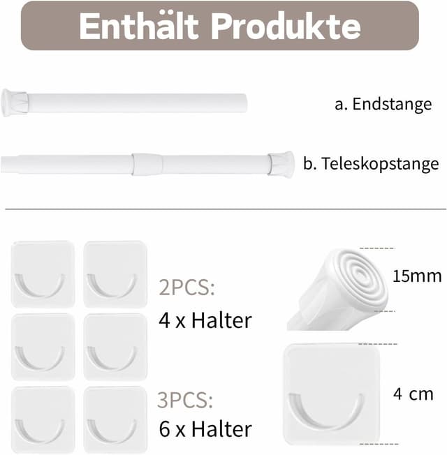 Detalle de GDEVKHN tringle extensible 30-45 cm