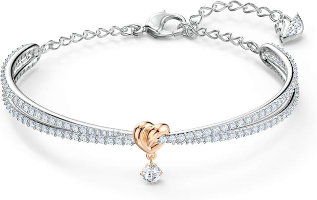 Imagen de Swarovski Lifelong Heart brazalete corazón blanco 💍 en OfertitasTOP