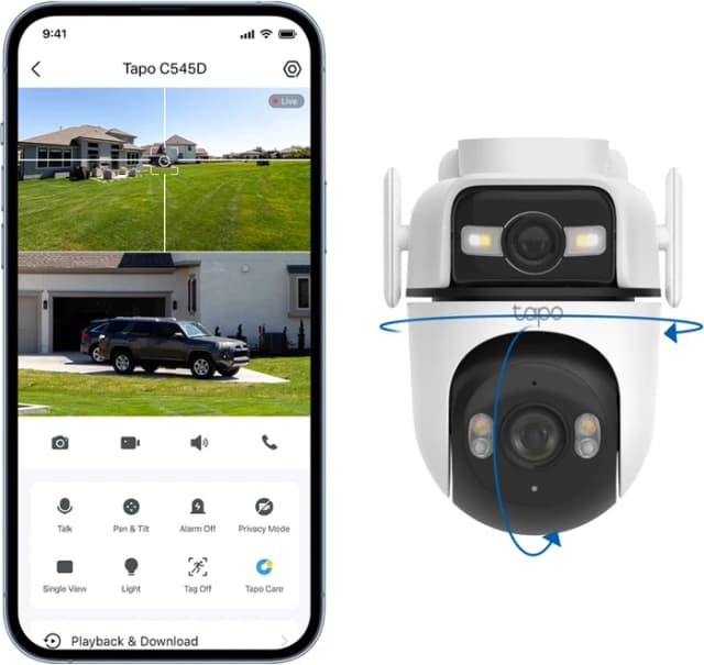 Thumbnail 12 de TP-Link Tapo C545D Sicherheitskamera für Garten