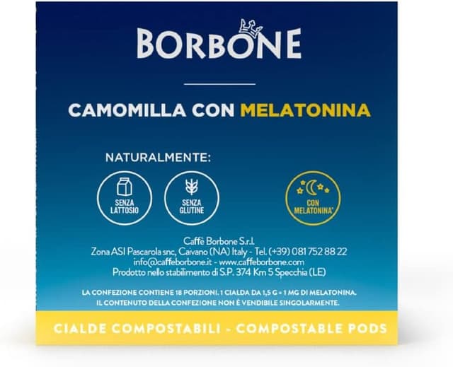 Thumbnail 5 de Caffè Borbone Manzanilla con Melatonina ☕ 72 Cápsulas Papel