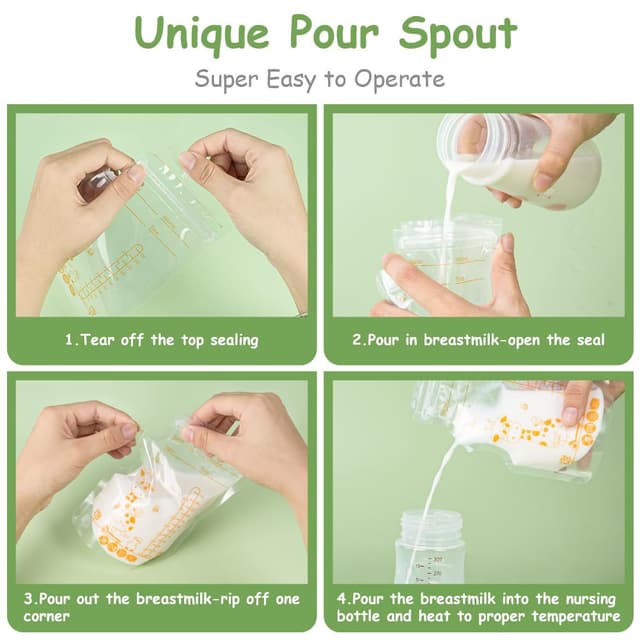 Thumbnail 2 de Aolso Muttermilch Aufbewahrung Beutel 250 ml