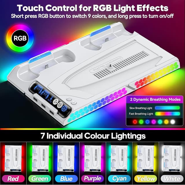 Detalle 2 de PS5 Cooling Station with 4-Level Fan