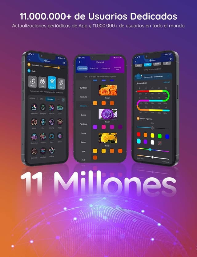 Thumbnail 7 de Govee Tiras LED WiFi 5M RGBIC con Control por App & Asistentes