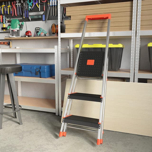 Thumbnail 4 de SONGMICS Échelle 3 Marches aluminium 150 kg