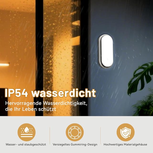 Thumbnail 2 de SUPTIDY 12W LED Kellerlampe IP54