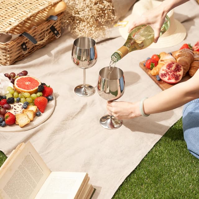 Thumbnail 4 de Oak & Steel - Copas de Vino Inoxidable para Celebrar 🍷