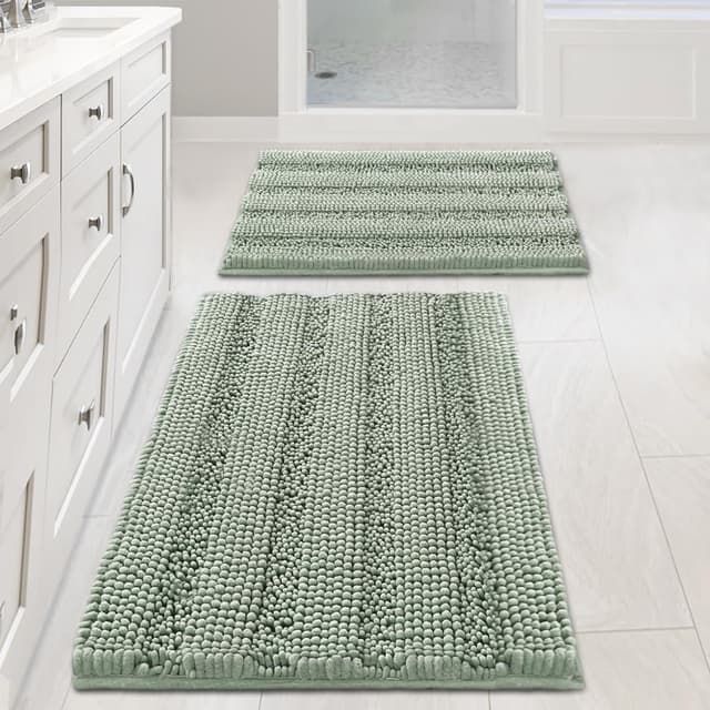 Detalle de H.VERSAILTEX Sage Bath Mat Set 32 x 20