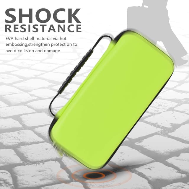 Detalle de YUANHOT Tasche & Schutzhülle-Set für Nintendo Switch Lite (4-in-1 mit TPU-Hülle, Display-Schutzfolie & Griffkappen) – Grün