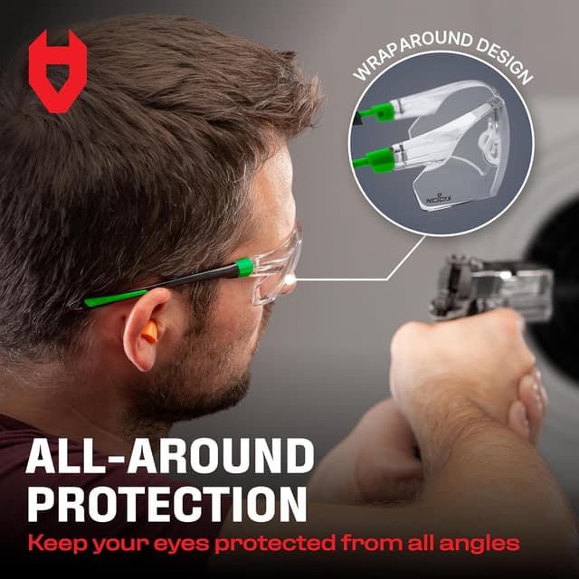 Thumbnail 6 de NoCry Clear Safety Glasses UV380