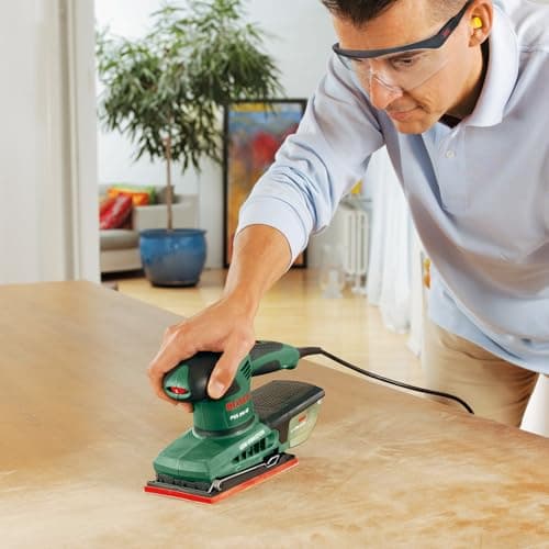 Detalle de Bosch PSS 250 AE lijadora 250 W en maletín 🛠