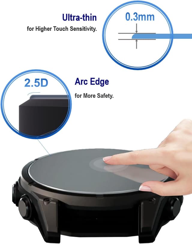 Detalle 2 de iDaPro Fossil Gen 5 screen protector 4 pack