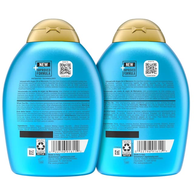Thumbnail 6 de OGX Renewing Argan Shampoo & Conditioner, 13 fl. oz