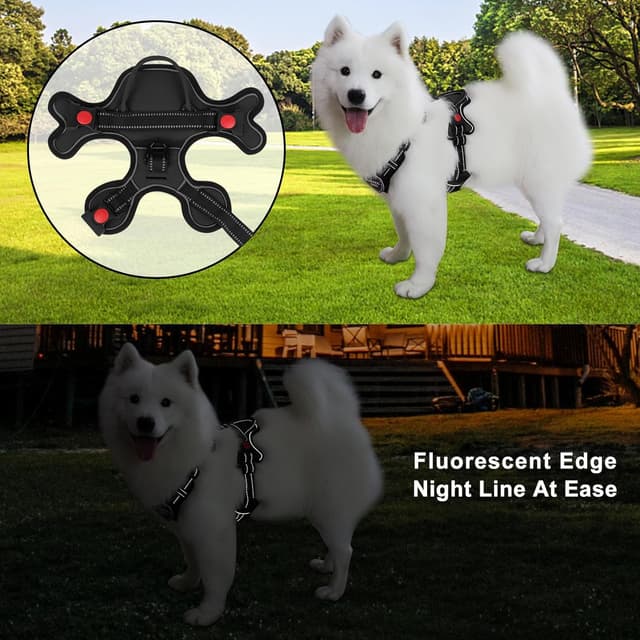 Detalle 1 de Gimilife Dog Harness Reflective No Pull