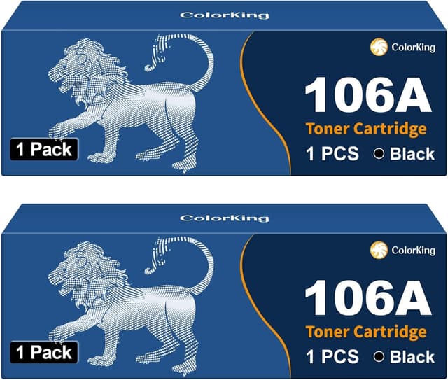 Detalle de ColorKing Cartucce di toner compatibili HP 106A W1106A Nero (2-Pack) per Laser e Laser MFP