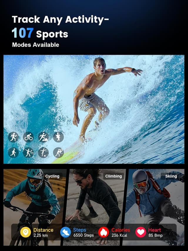 Thumbnail 6 de Rmana Montre Connectée Homme avec GPS
