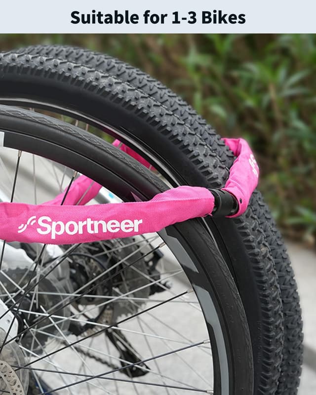 Detalle 1 de Sportneer lucchetto bici 100 cm 8 mm